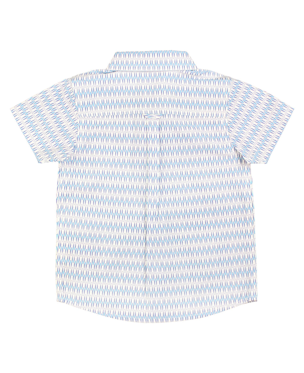 RuffleButts + RuggedButts - Boys Riding the Waves Button Collar Short Sleeve Button Down Shirt
: Blue / 18-24m