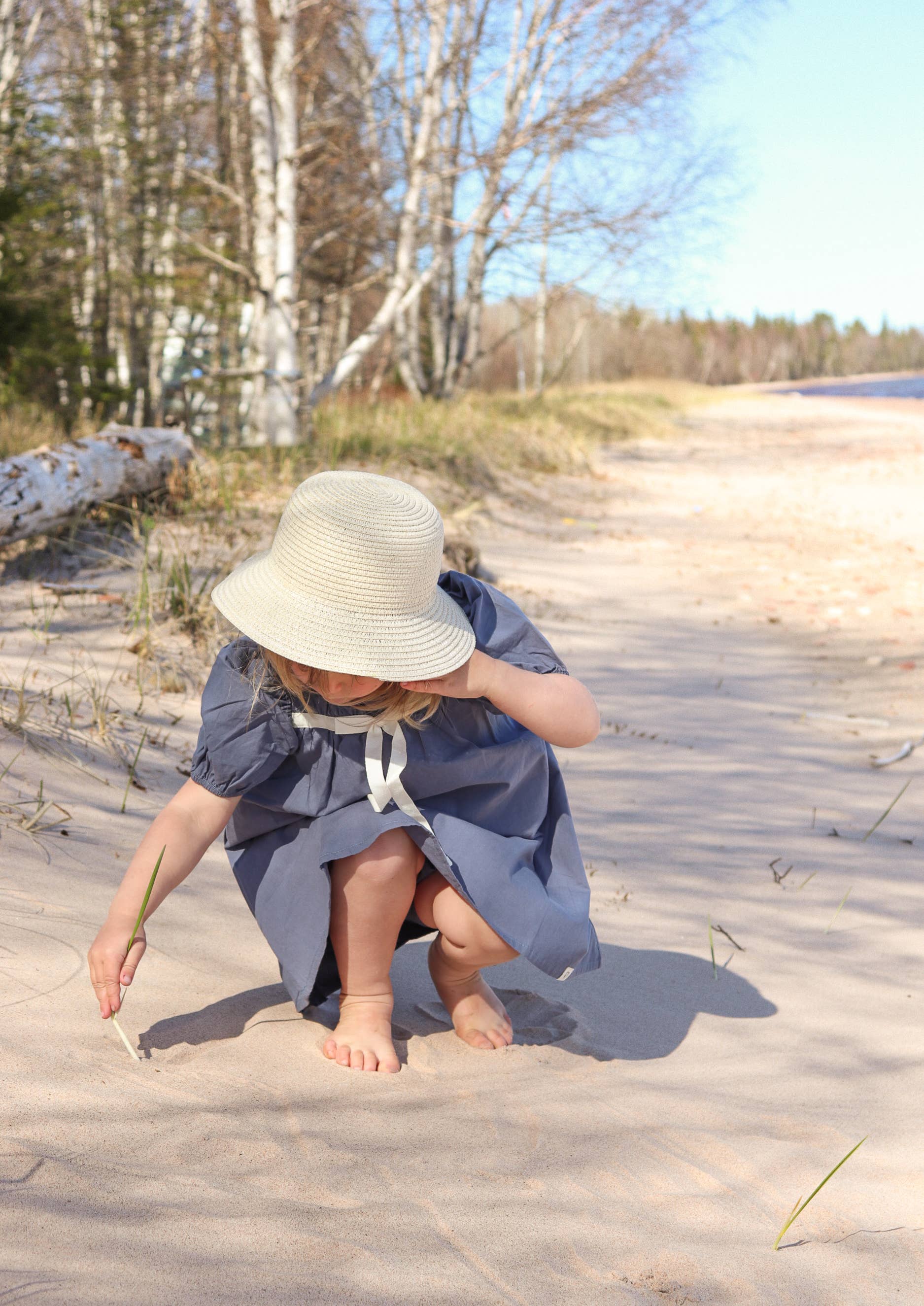 Almond Bud - The Poppy Puff Sleeve Dress w/ Matching BLOOMERS  Baby Dress: 4-5T