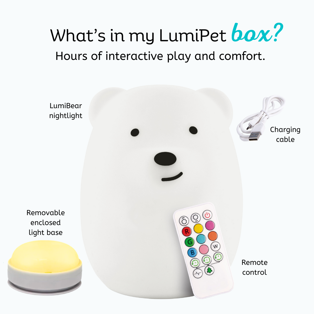 LumiPets® Benny the Bear- Children's Touch Night Light