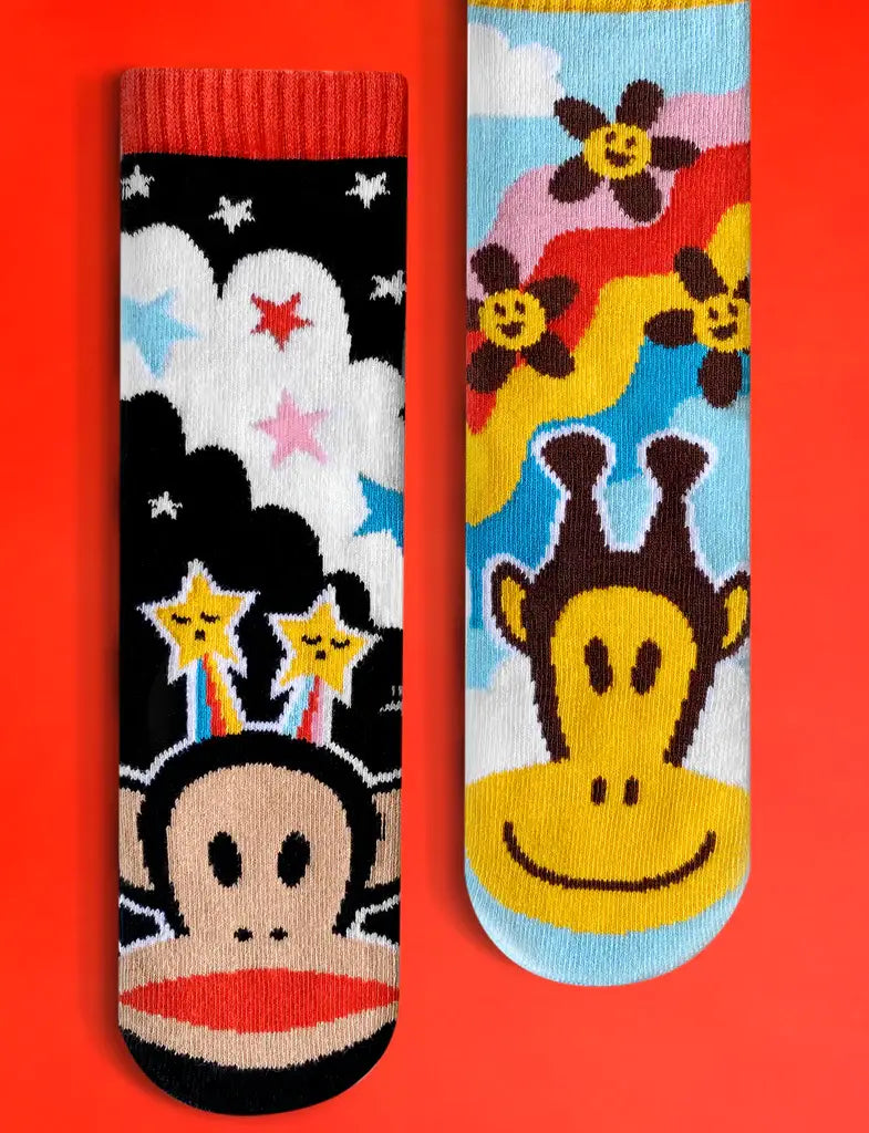 Pals Socks - Julius & Clancy Fun Grippy Kids Socks (Limited Edition): Ages 4-8