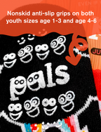 Pals Socks - Julius & Clancy Fun Grippy Kids Socks (Limited Edition): Ages 4-8