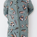 Kiki + Lulu - Goal Hard or Go Home Convertible Footies: 6-12m