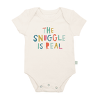 Finn + Emma - Baby organic graphic bodysuit | the snuggle is real: 6-9m