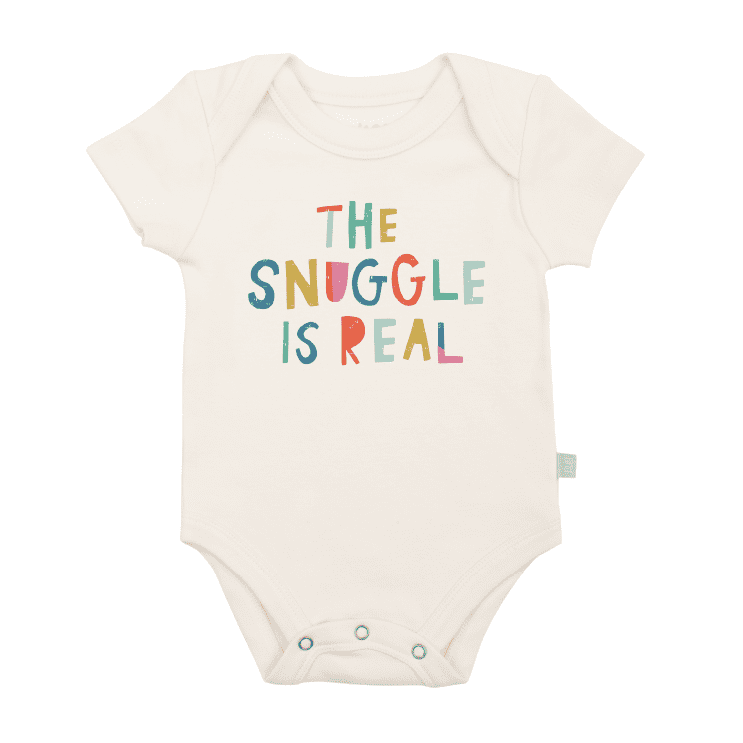 Finn + Emma - Baby organic graphic bodysuit | the snuggle is real: 9-12m