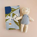 The Blueberry Hill - Blanket Blueberry Bear Bee Organic Cotton Spring Baby Decor