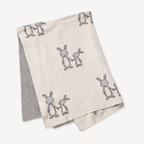 Viverano Organics - Bunny - Organic Cotton Jacquard Sweater Knit Baby Blanket