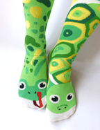 Pals Socks - Frog & Turtle Mismatched Fun Socks: Adult