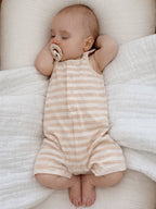 Shortie Outfit - Organic - Biscuit Stripe