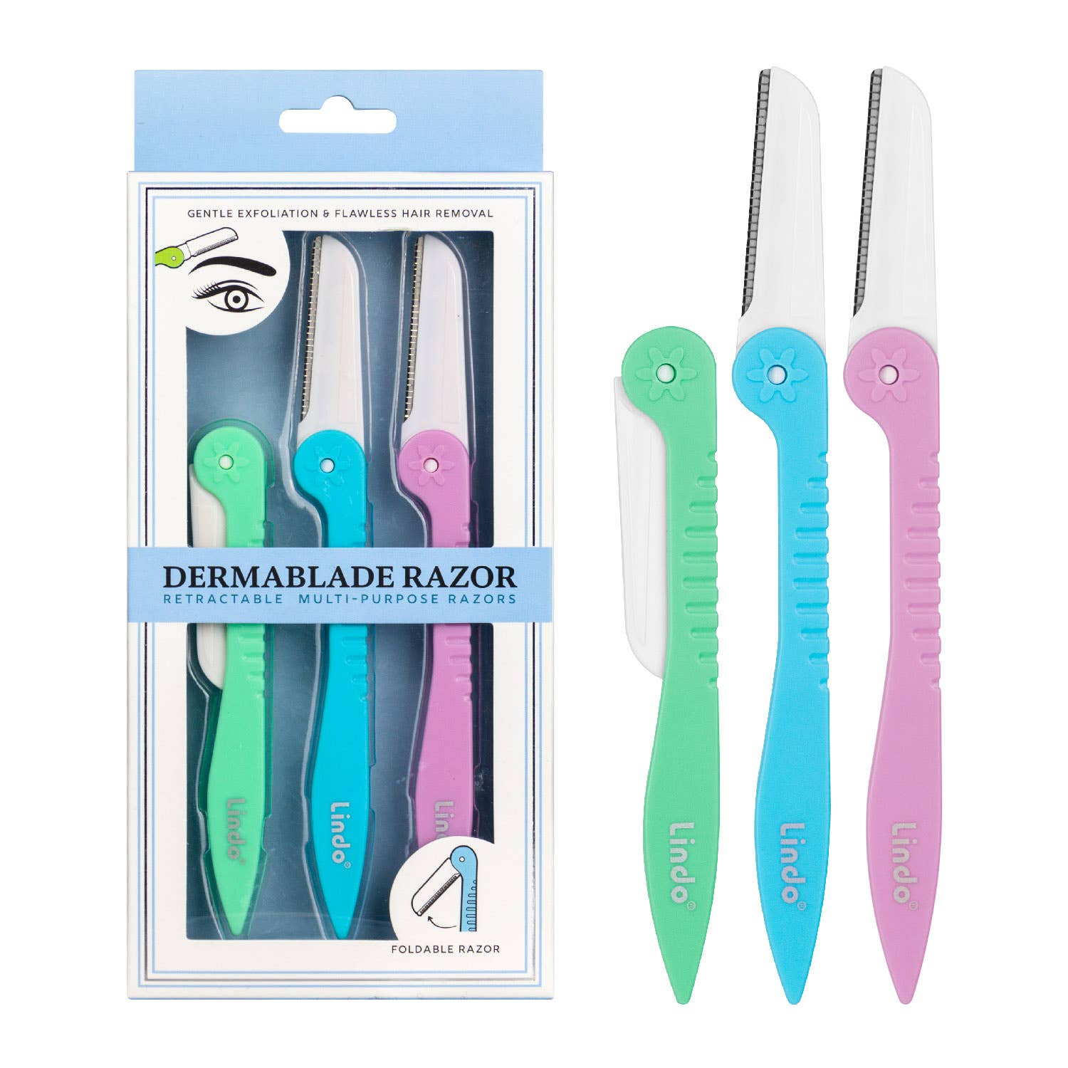 Lindo - Lindo Dermablade Razor – Multi-Purpose - 3pcs/pk
