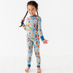 Kiki + Lulu - Blue Breakfast Kids Pajamas: 3T