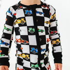 Kiki + Lulu - Racecar Convertible Footies: 18-24m