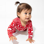 Bellabu Bear - Polar Isle Red Bamboo Christmas Baby Sleepwear: 18-24m