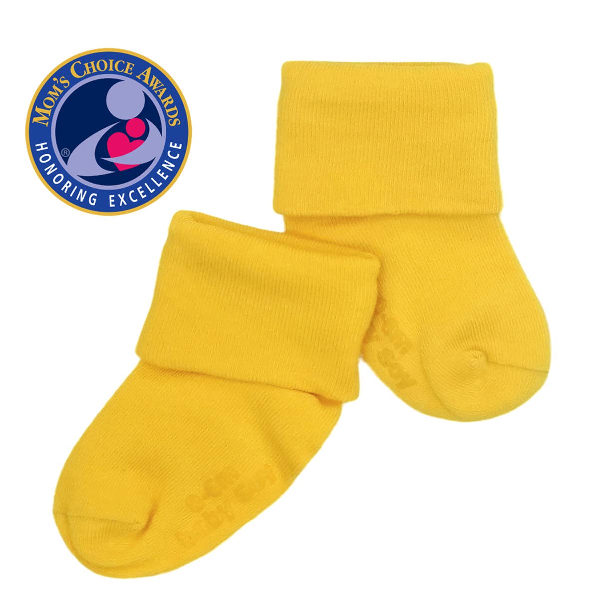 babysoy Inc - Babysoy Modern Stay on  Socks: Sunshine / 6-12m