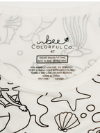 Bee Colorful Co. - Mermaid Coloring Pajamas 2 piece set made from Bamboo: 3T