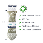 Tasty Tie® - Tasty Tie Teether, Crinkle Toy, Baby Boy Gift: Dino