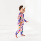 Kiki + Lulu - Pink Dino Convertible Footie: 12-18m