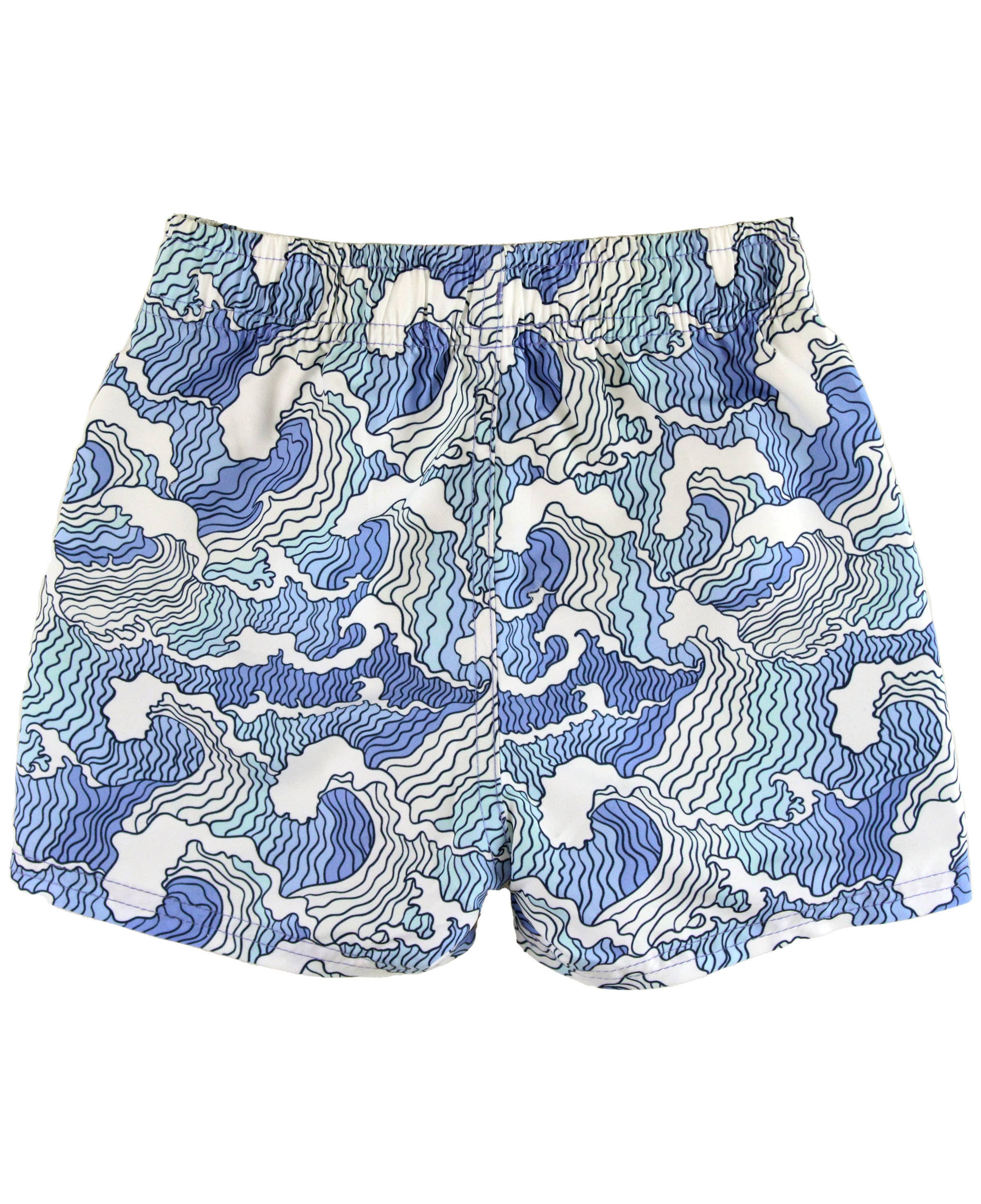 RuffleButts + RuggedButts - Boys Ocean Camo Swim Trunks
: Blue / 3T
