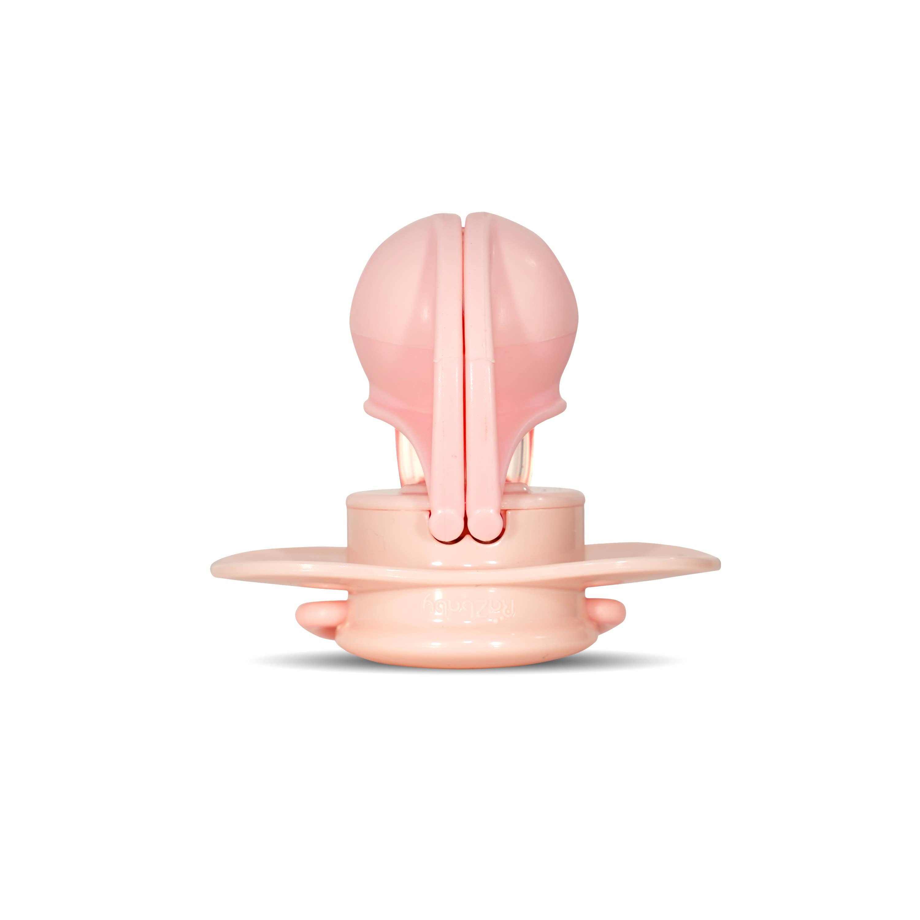 RaZbaby - Keep-it-kleen Pacifier 2PK - Grey & Pink