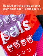 Pals Socks - Silly & Serious Mismatched Non-Slip Kid Socks (Limited Edition): Ages 9-12