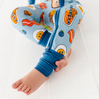 Kiki + Lulu - Blue Breakfast Convertible Footie: 6-12m