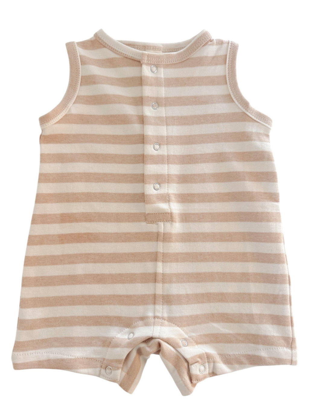 Shortie Outfit - Organic - Biscuit Stripe