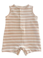 Shortie Outfit - Organic - Biscuit Stripe