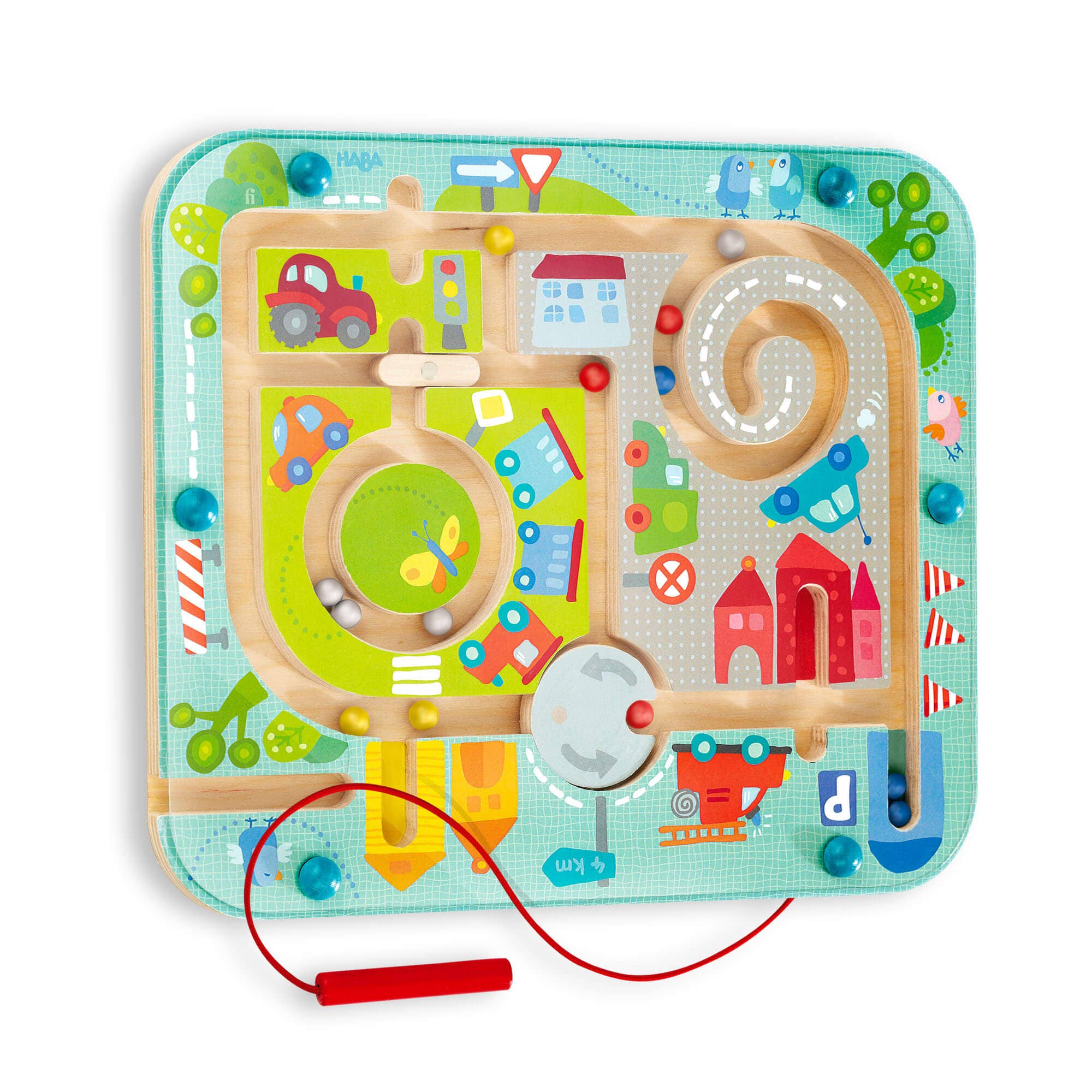 HABA USA - Town Maze Magnetic Puzzle Game