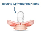 RaZbaby - Keep-it-kleen Pacifier 2PK - Grey & Pink