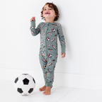 Kiki + Lulu - Goal Hard or Go Home Convertible Footies: 6-12m