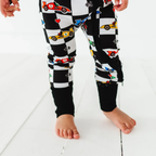 Kiki + Lulu - Racecar Convertible Footies: 18-24m