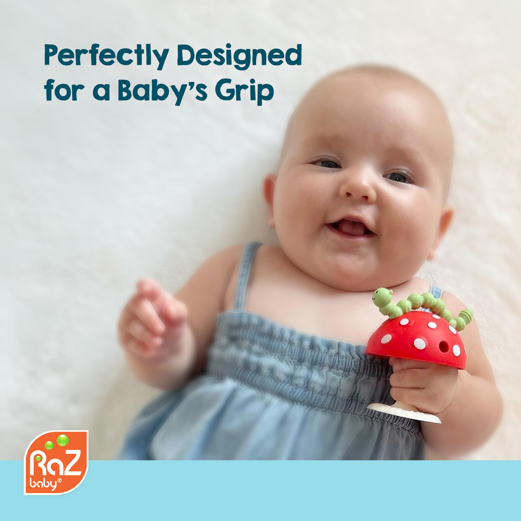 RaZbaby - Chompy Grip Teether: Red