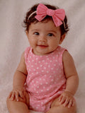 Bubble Outfit Pointelle Dune - Organic - Pink Flower