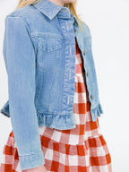 RuffleButts + RuggedButts - Girls Light Wash Jacket
: Blue / 3T