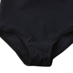 Fennco Styles - 3D Flower Straps Backless 1pc Black Little Girl Swimsuit: 2T