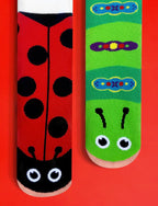 Pals Socks - Ladybug & Caterpillar Fun Mismatched Socks: Adults