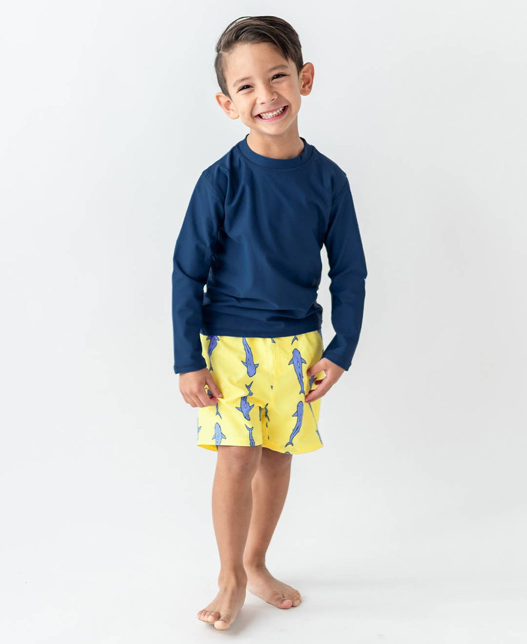 RuffleButts + RuggedButts - Boys Jawsome Swim Trunks
: 2T