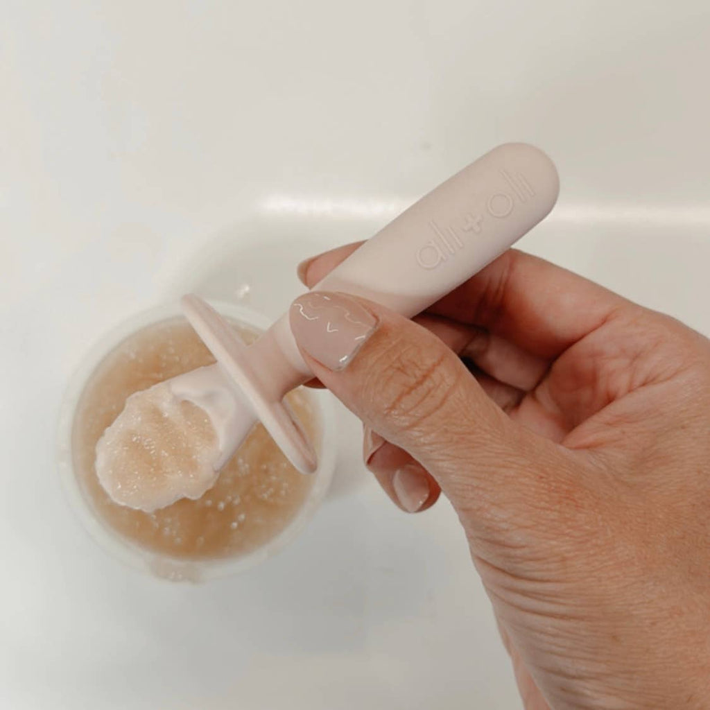 Ali+Oli - Ali+Oli (3-pc) Multi Stage Spoon Set for Baby (Blush) 6m+