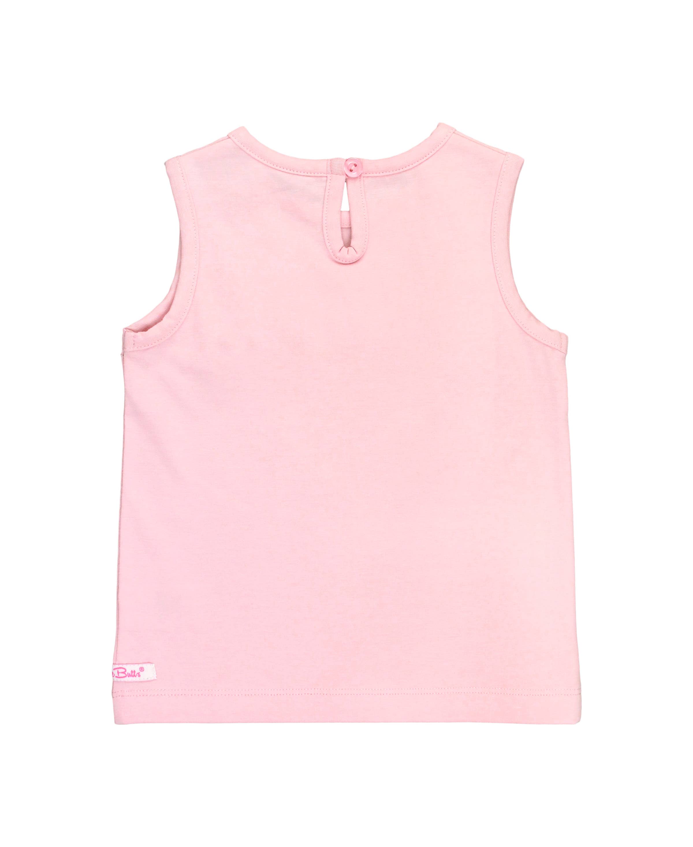 RuffleButts + RuggedButts - Girls Pink Knit Ruffle Trim Tank
: Pink / 12-18m