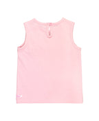 RuffleButts + RuggedButts - Girls Pink Knit Ruffle Trim Tank
: Pink / 4T