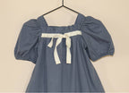 Almond Bud - The Poppy Puff Sleeve Dress Baby Dress: 6-7T