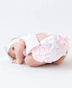 RuffleButts + RuggedButts - Baby Girls Pink Seersucker Ric Rac Swing Top & Bloomer Set
: Pink / 12-18m