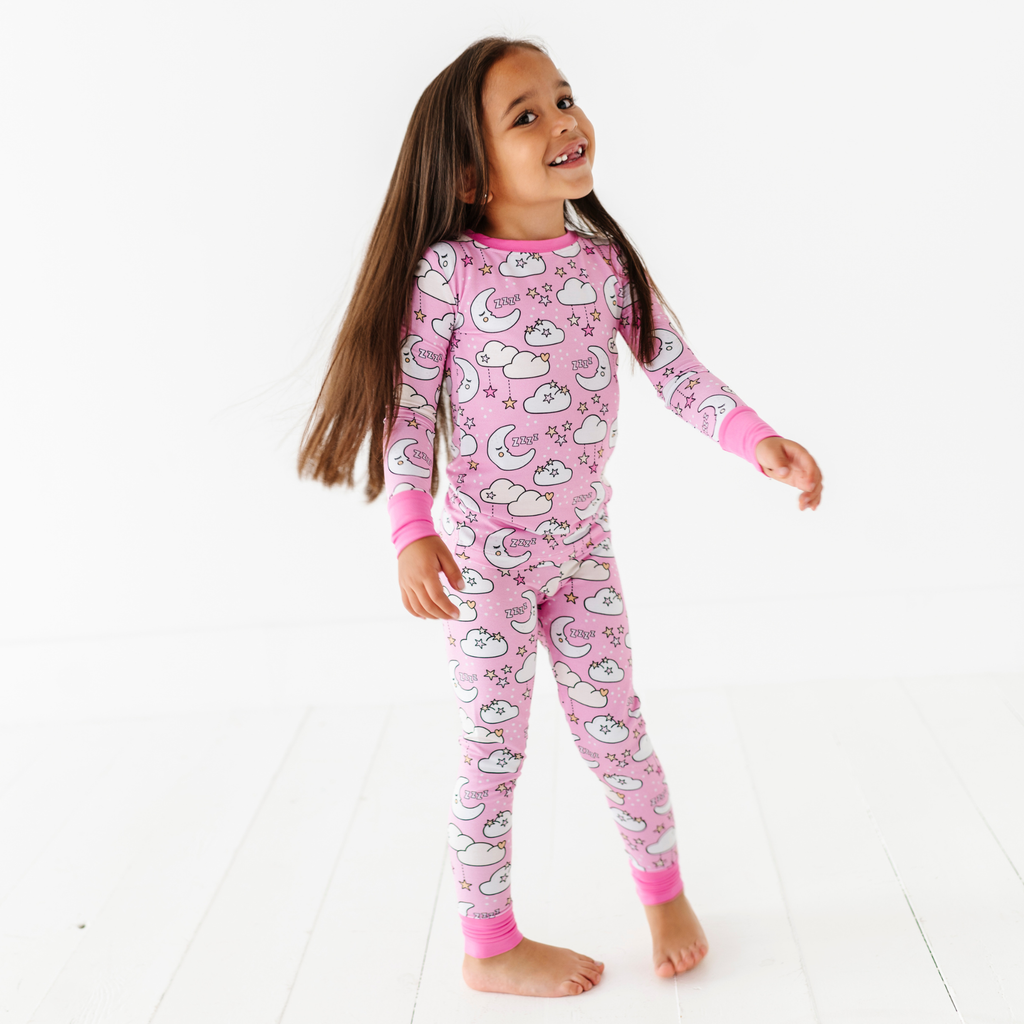 Kiki + Lulu - Pink Zzz Kids Pajamas: 4T