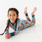 Kiki + Lulu - Blue Breakfast Kids Pajamas: 3T