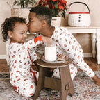 Bellabu Bear - Christmas Sugar Cookies Bamboo Kids Pajamas Two-Piece Set: 3T
