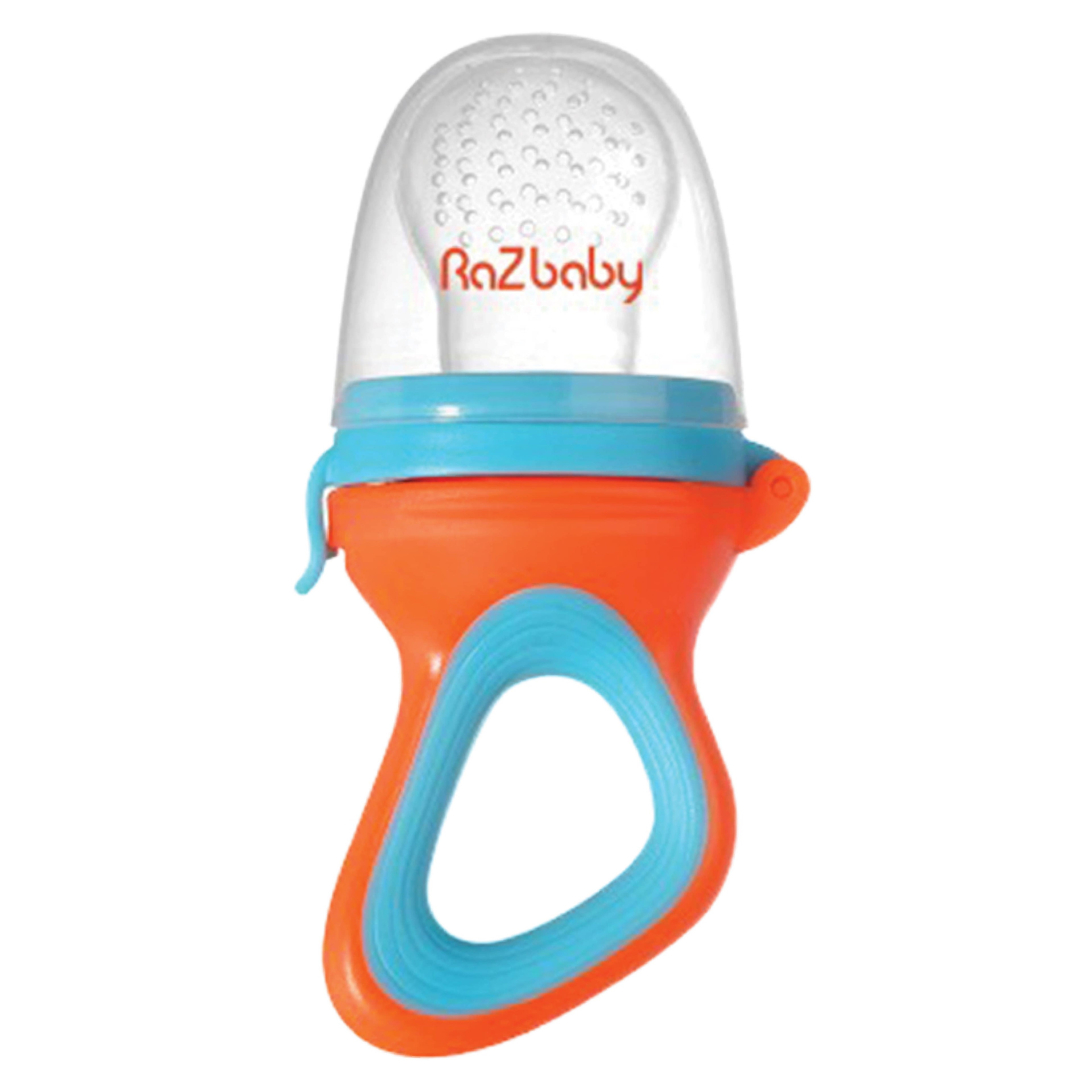 RaZbaby - RaZ Fruit Feeder & Teether - Orange & Blue