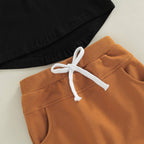 Urban Tots - Theo Summer Set - Tan: Brown & Back / 18-24m