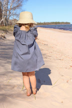 Almond Bud - The Poppy Puff Sleeve Dress Baby Dress: 6-7T