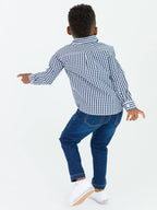 RuffleButts + RuggedButts - Boys Medium Wash Stretch Denim Pull-on Jeans
: 12-18m