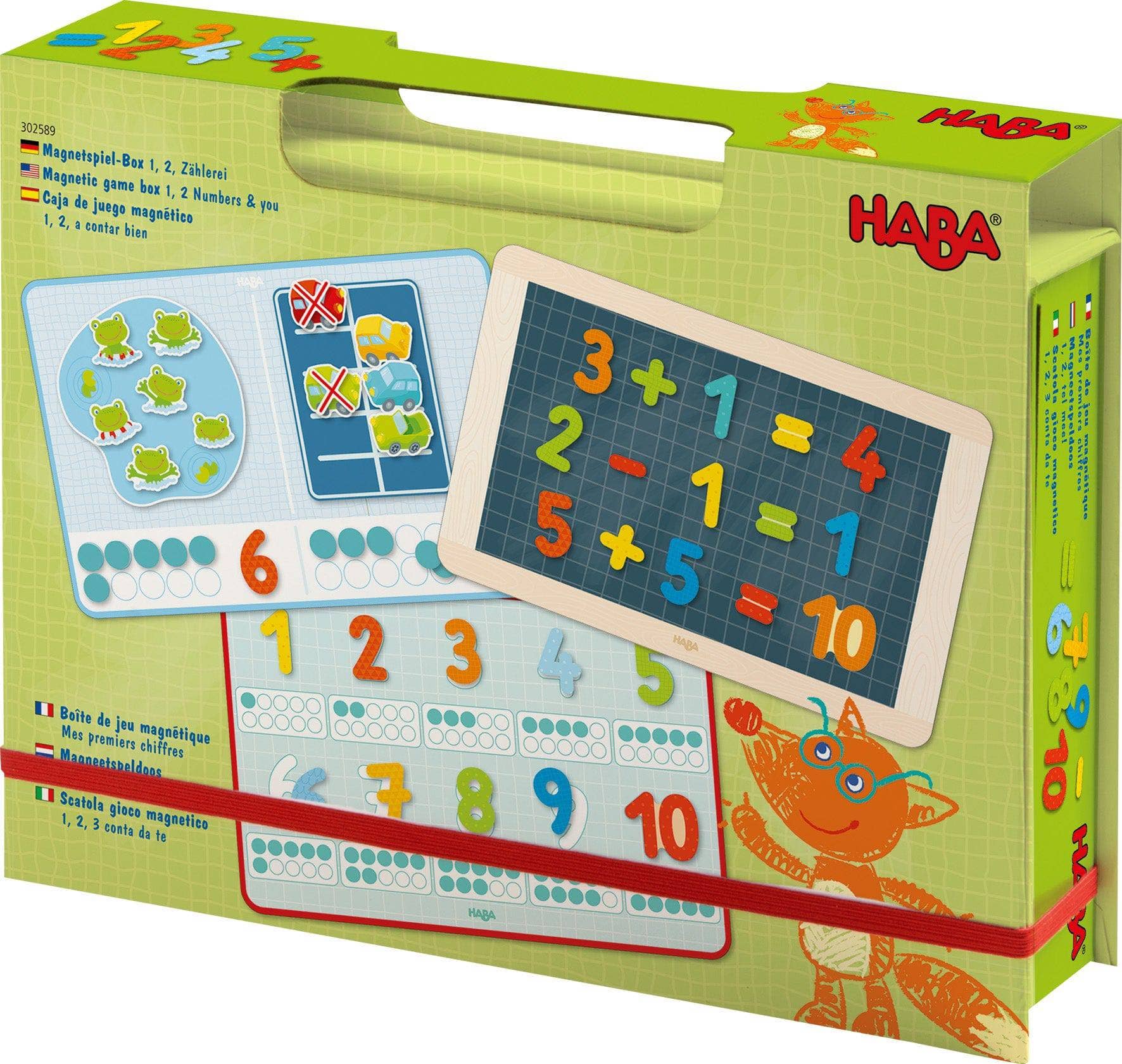 1, 2 Numbers & You Magnetic 158 Piece Game Box featuring colorful magnetic numbers and math symbols designed for playful learning and educational fun.
