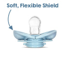 RaZbaby - Keep-it-kleen Pacifier 2PK - Grey & Blue